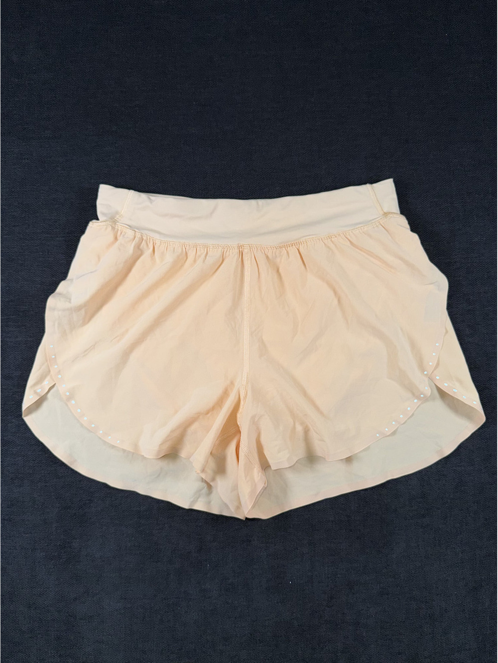 Lululemon Peach Athletic Running Shorts with Inner Liner Size 6
